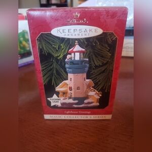 Hallmark Keepsake "Lighthouse Greetings" Ornament. 1999.  Third in Series